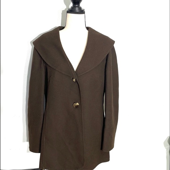 Talbots Jackets & Blazers - Talbots Petites 100% Wool Chocolate Brown Women’s Career Blazer Jacket Size 10